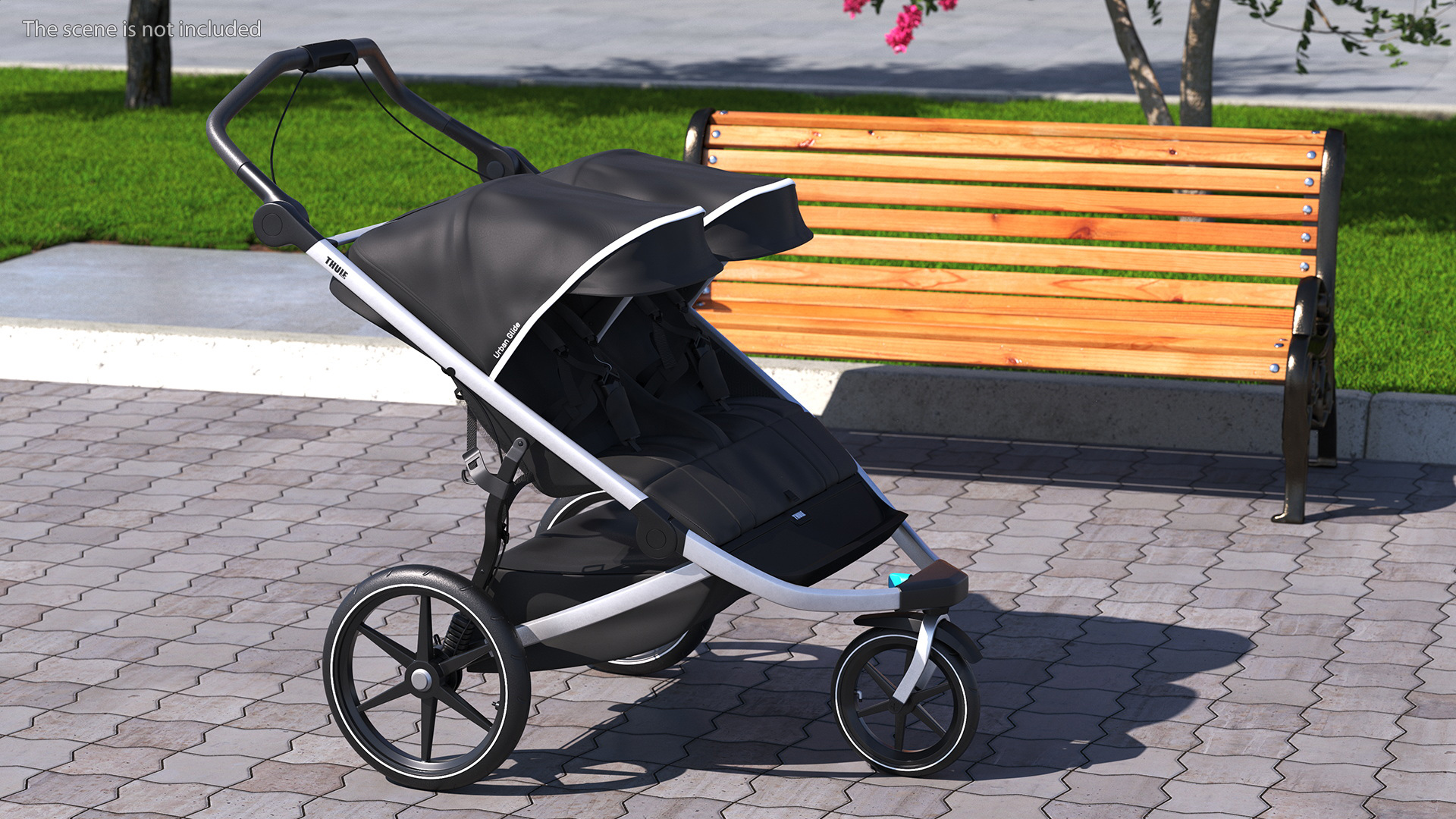 3D model Thule Urban Glide 2 Double Stroller