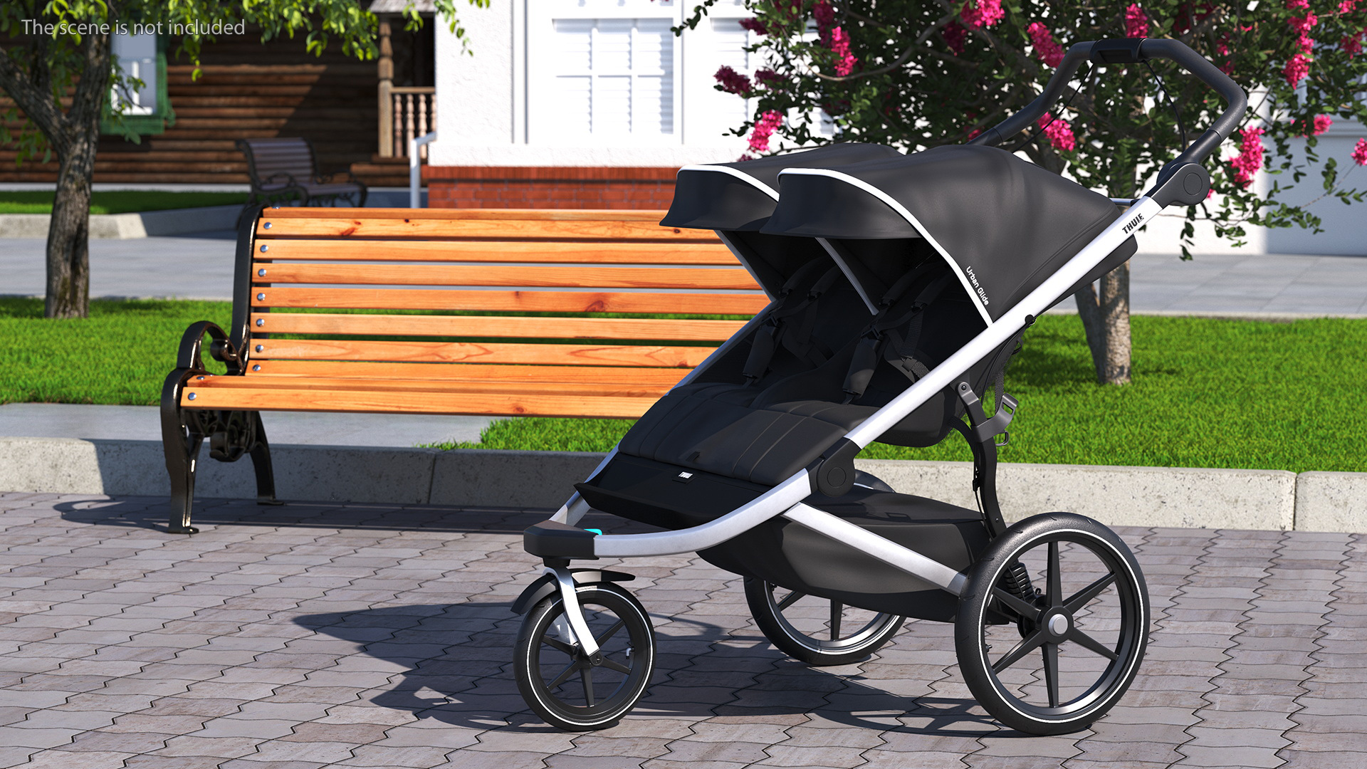3D model Thule Urban Glide 2 Double Stroller