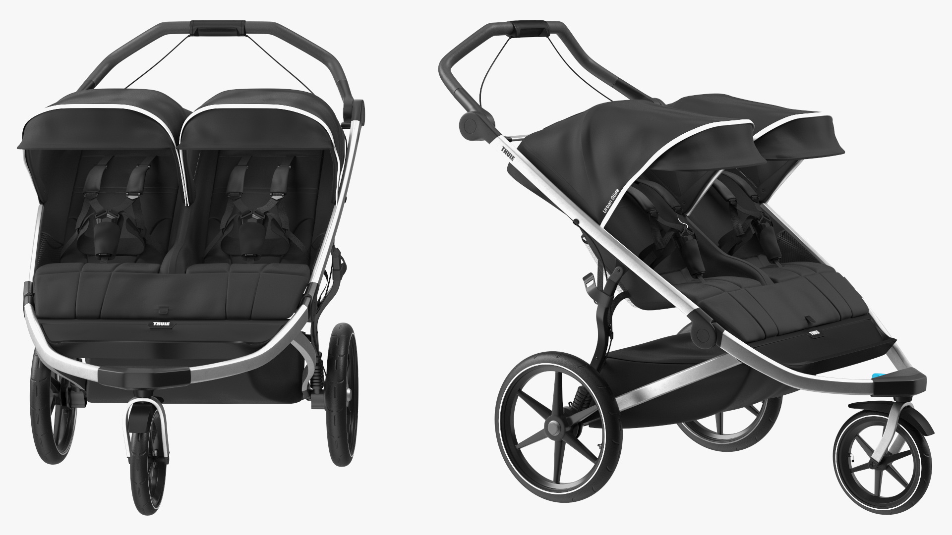 3D model Thule Urban Glide 2 Double Stroller