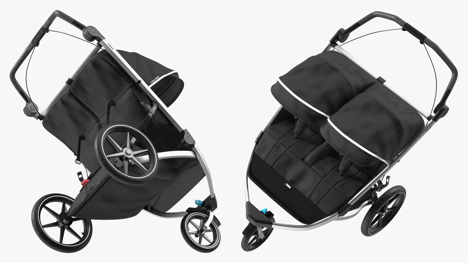 3D model Thule Urban Glide 2 Double Stroller