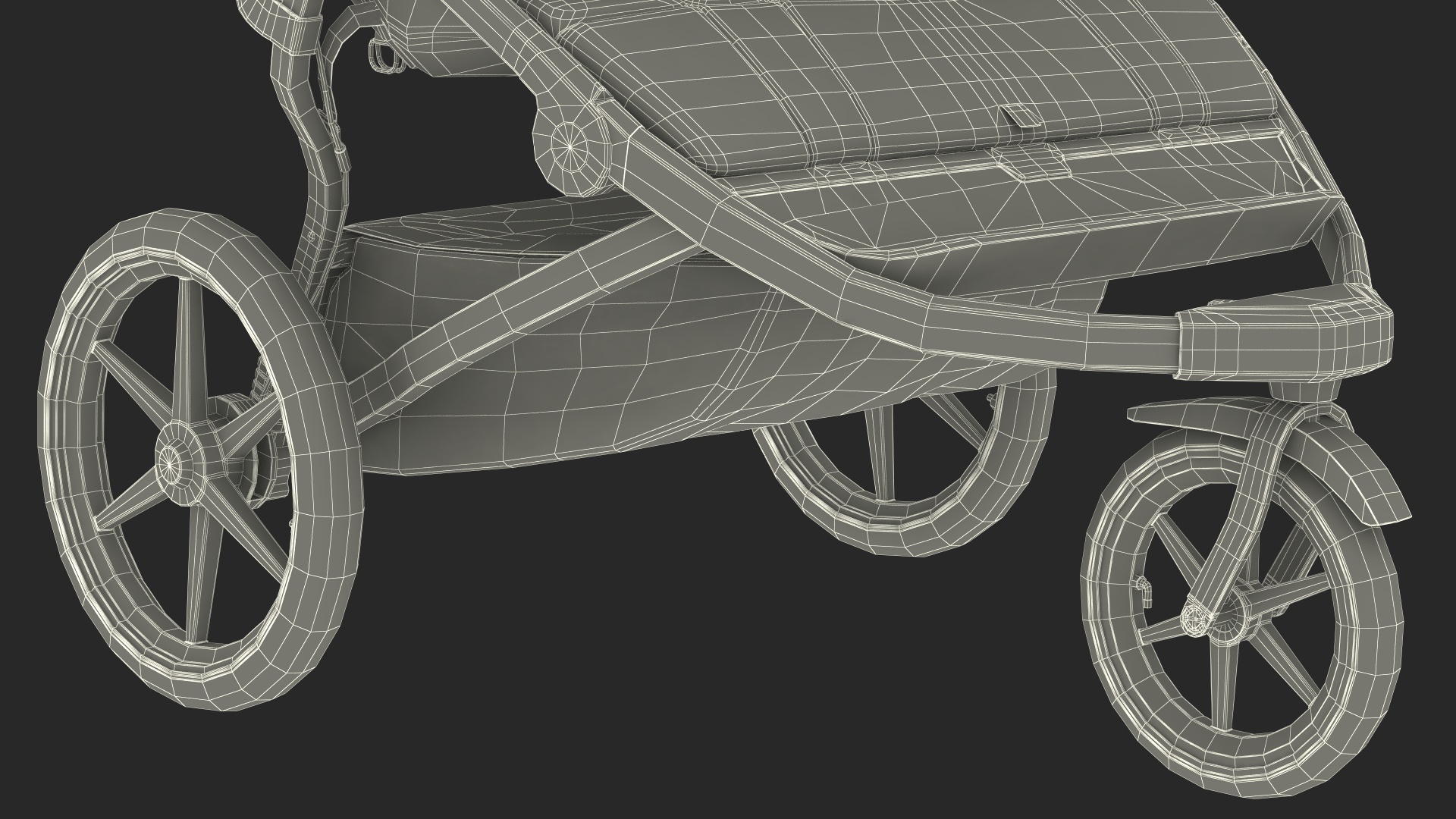 3D model Thule Urban Glide 2 Double Stroller