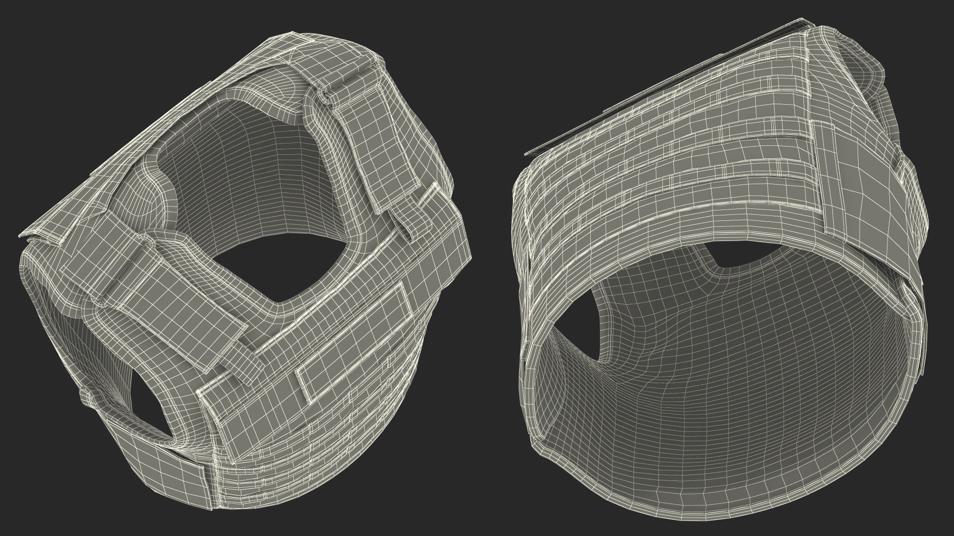 3D Camo Army Body Armor Carrier model