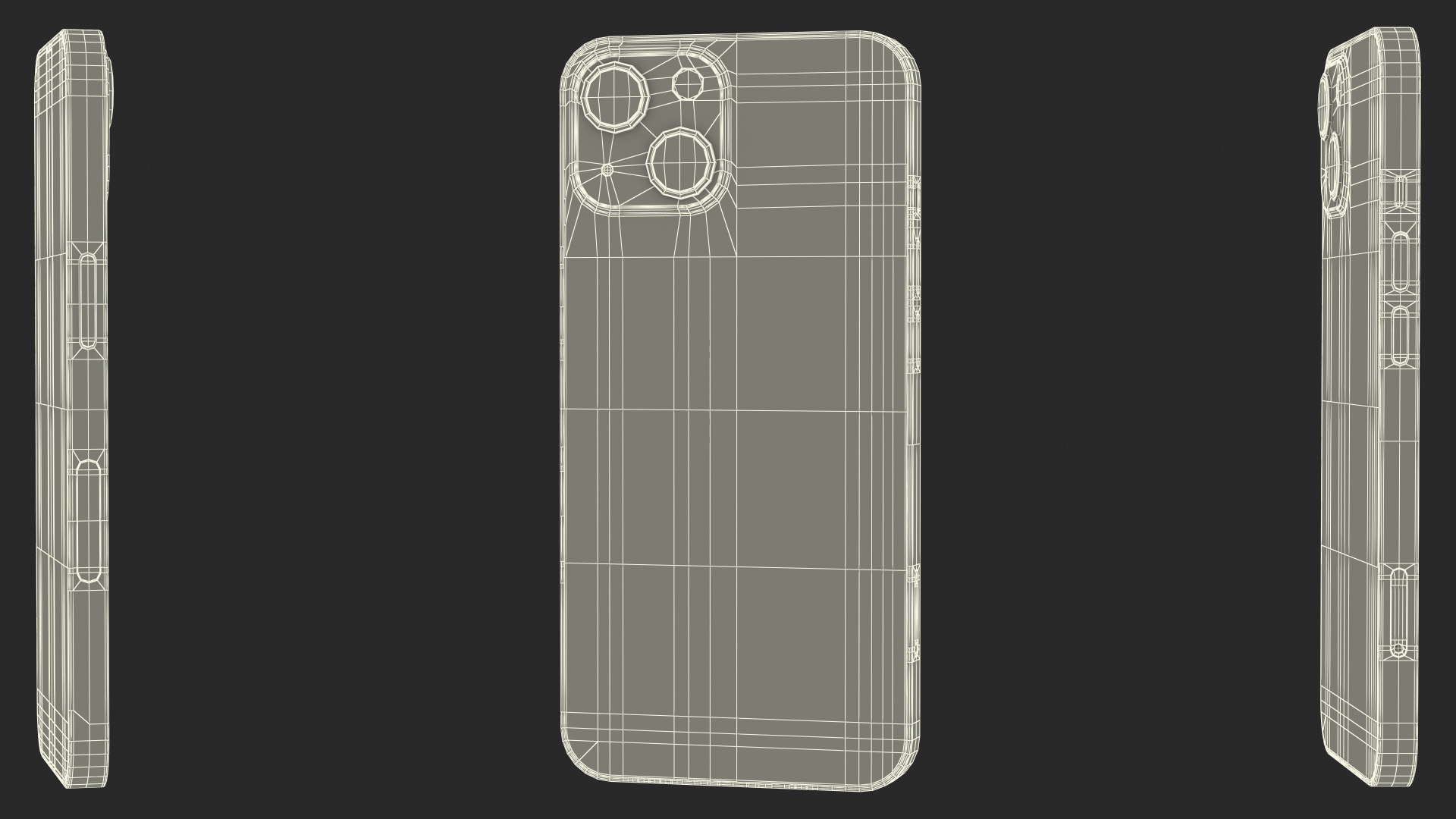 3D model Apple iPhone 14 Starlight