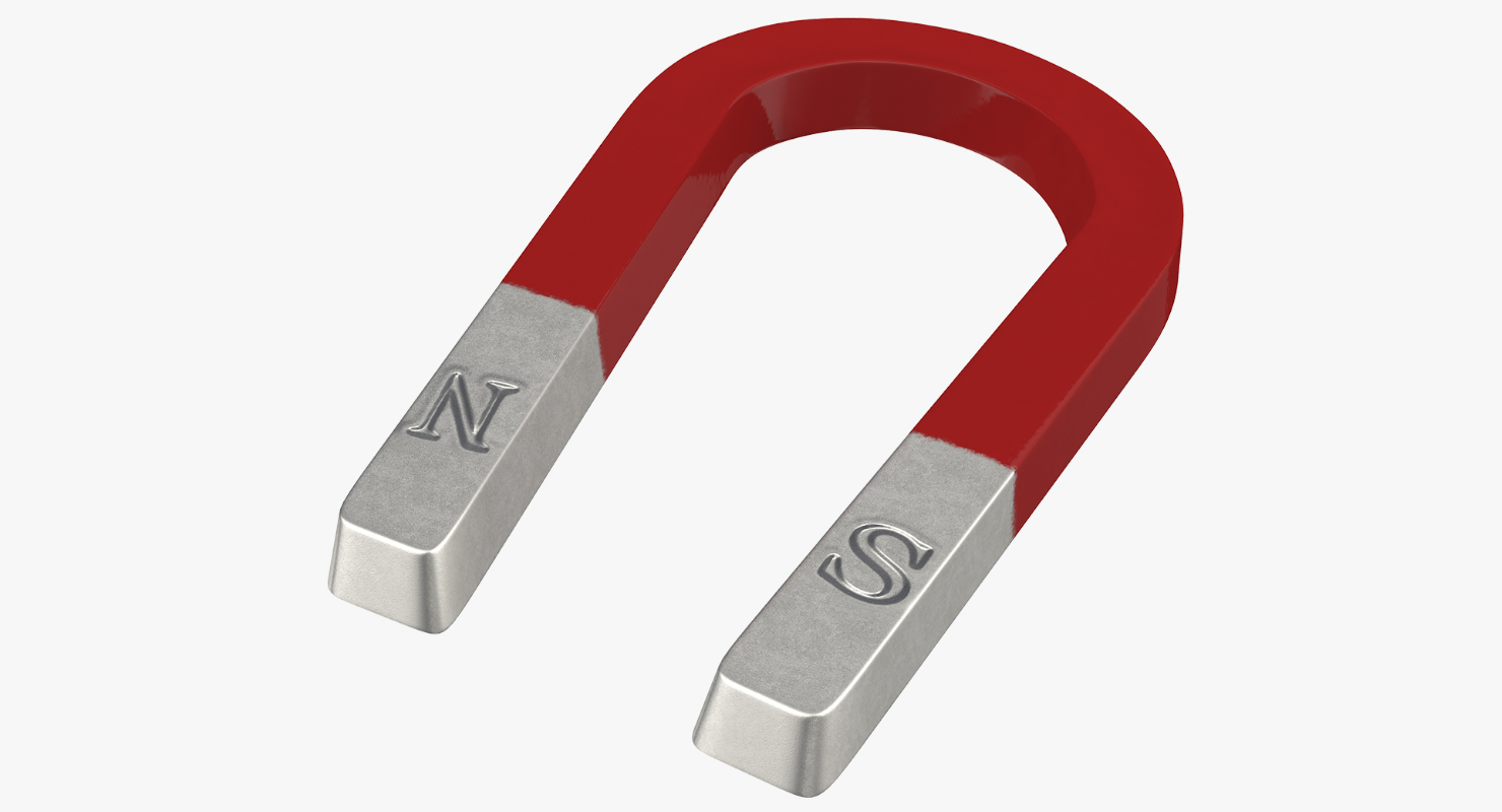 3D Horseshoe Magnet