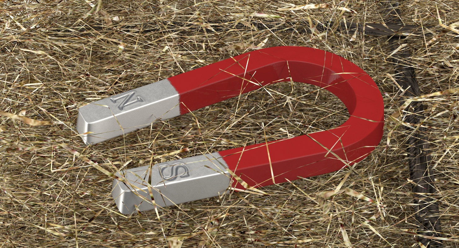 3D Horseshoe Magnet