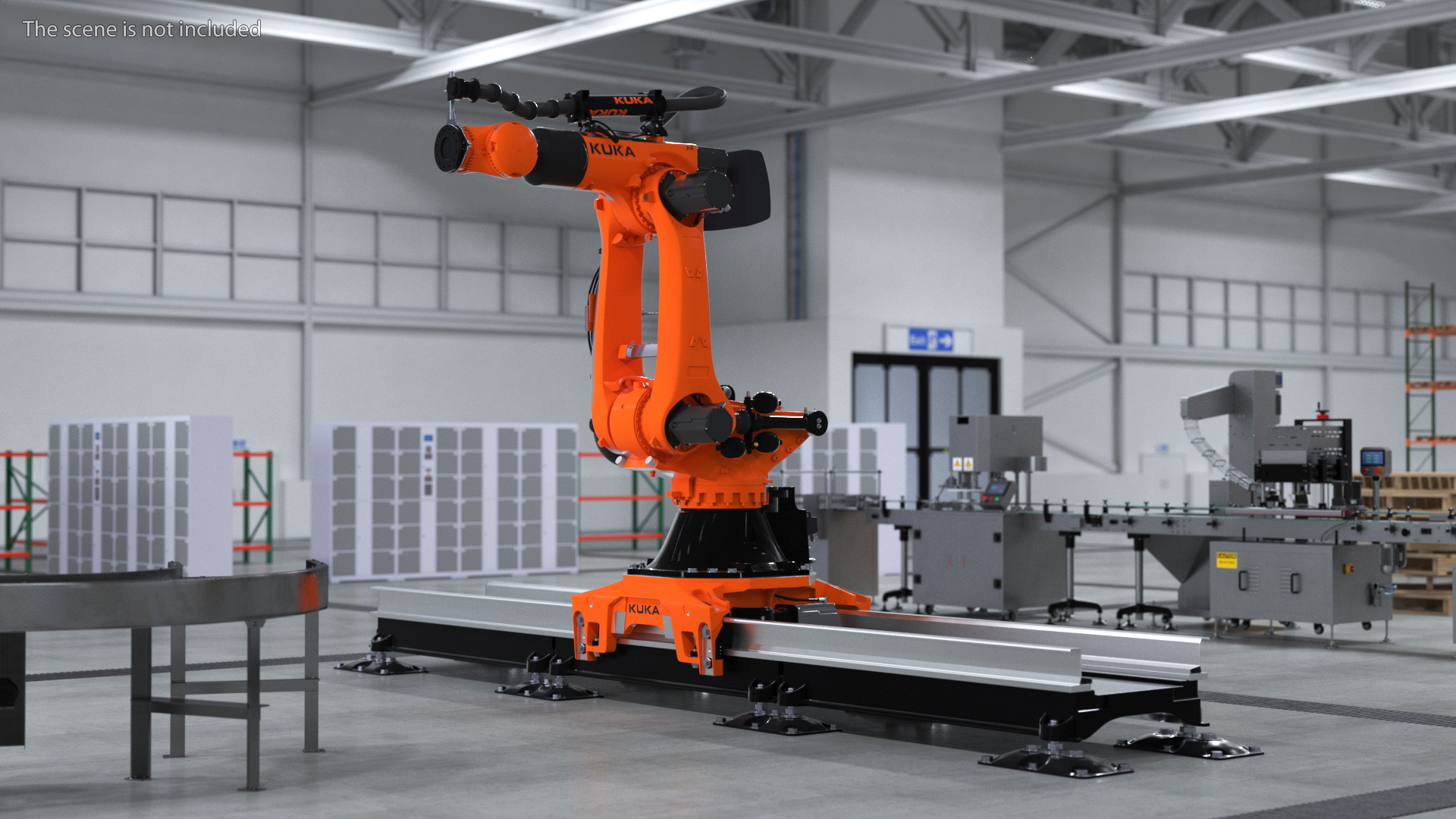 Ultra Robot Arm KUKA KR FORTEC On Skids KL 5000 3D