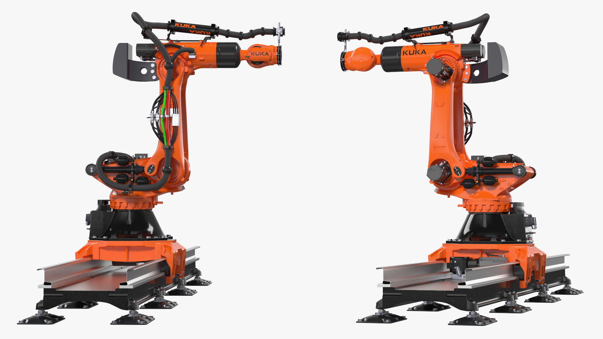 Ultra Robot Arm KUKA KR FORTEC On Skids KL 5000 3D