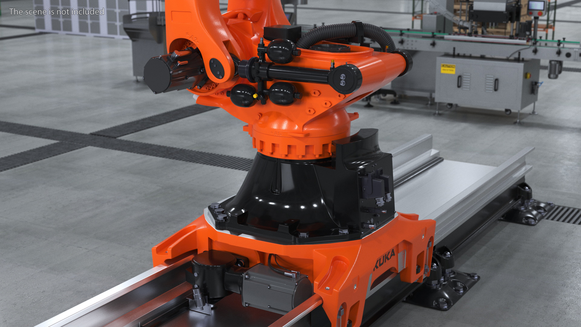 Ultra Robot Arm KUKA KR FORTEC On Skids KL 5000 3D