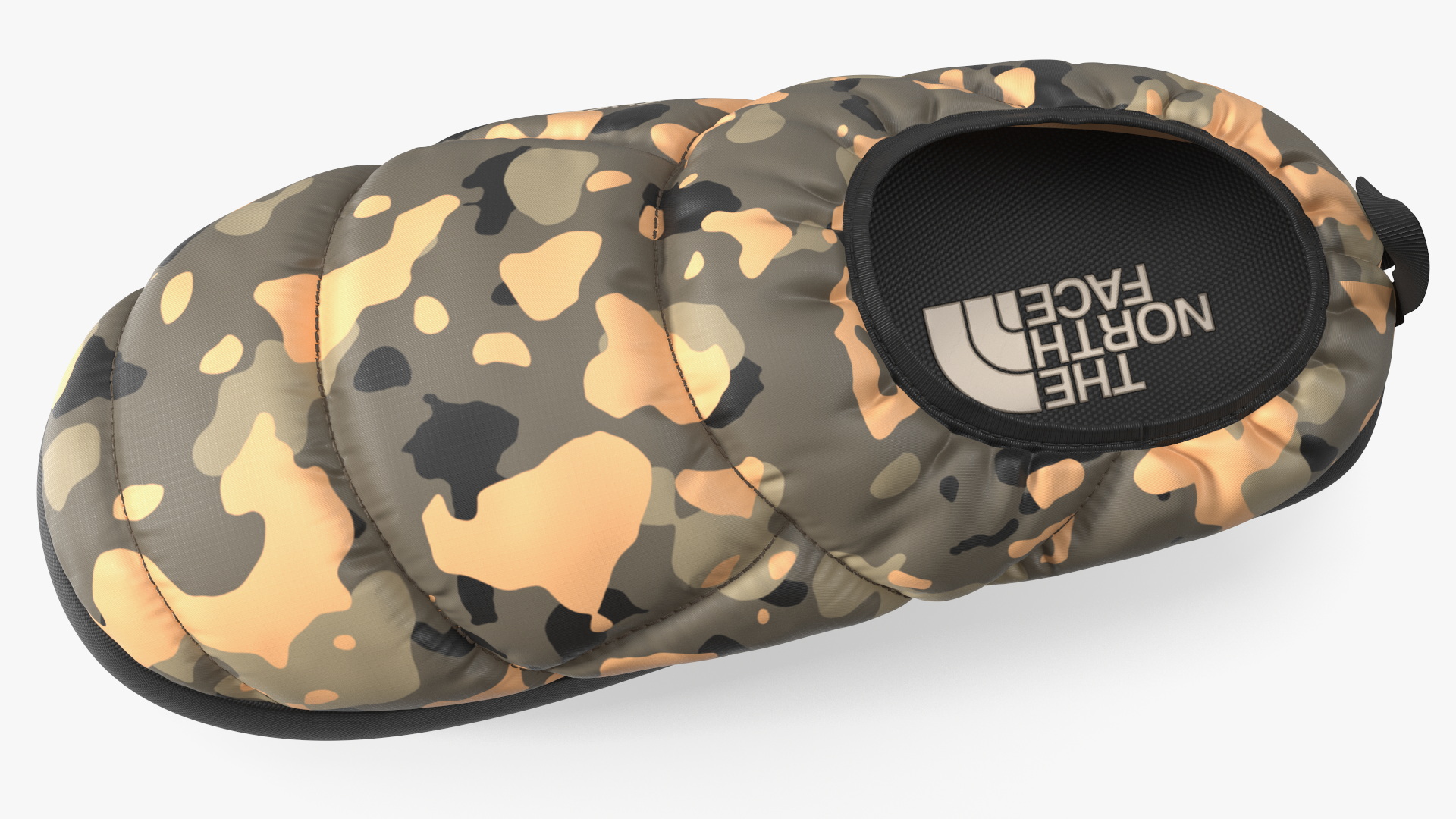 3D model Khaki North Face Down Slippers