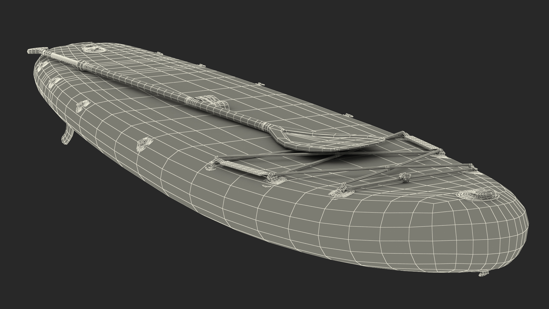 3D iROCKER Cruiser Inflatable Stand Up Paddle Board model