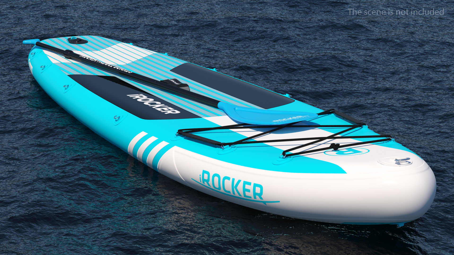 3D iROCKER Cruiser Inflatable Stand Up Paddle Board model