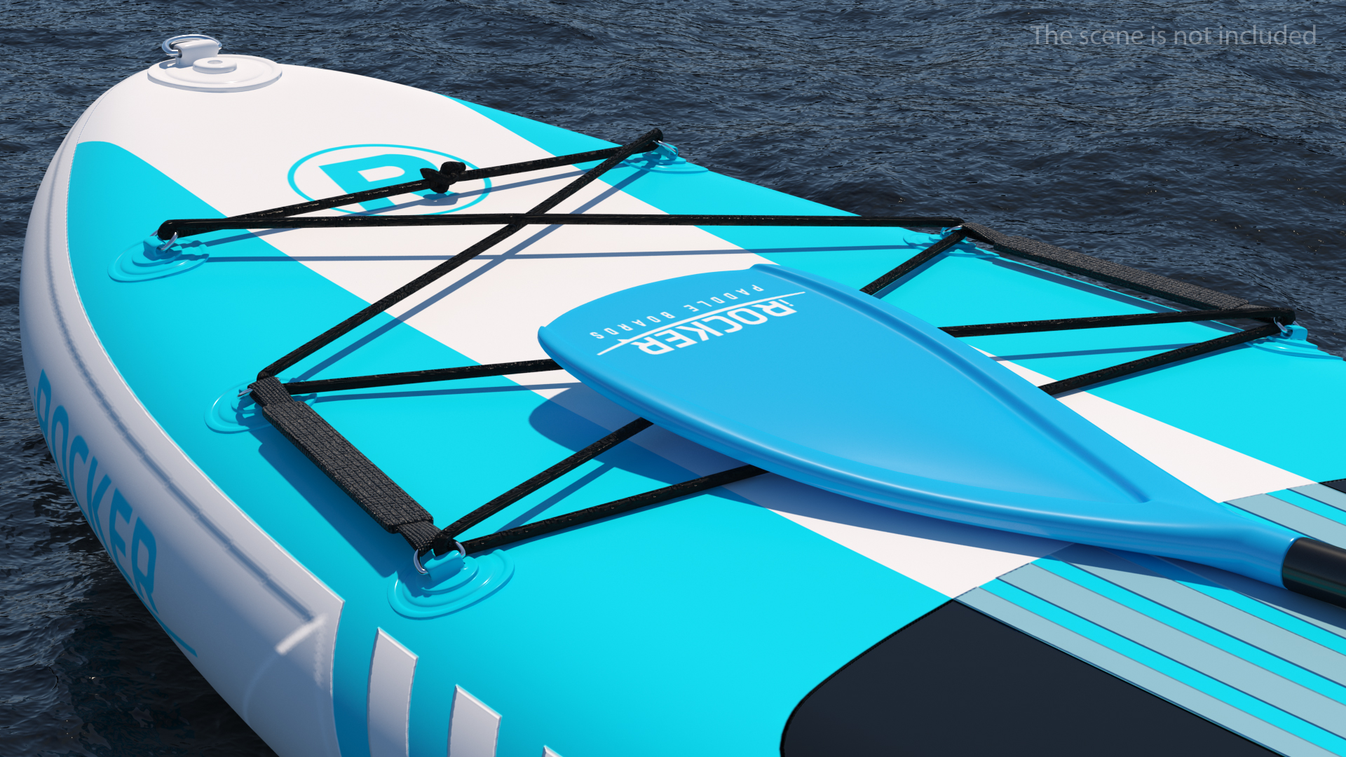 3D iROCKER Cruiser Inflatable Stand Up Paddle Board model