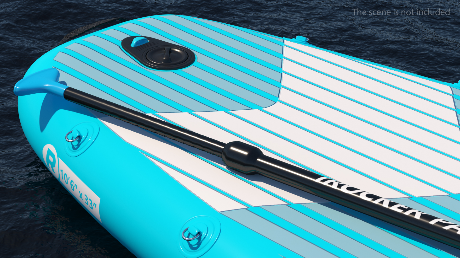 3D iROCKER Cruiser Inflatable Stand Up Paddle Board model