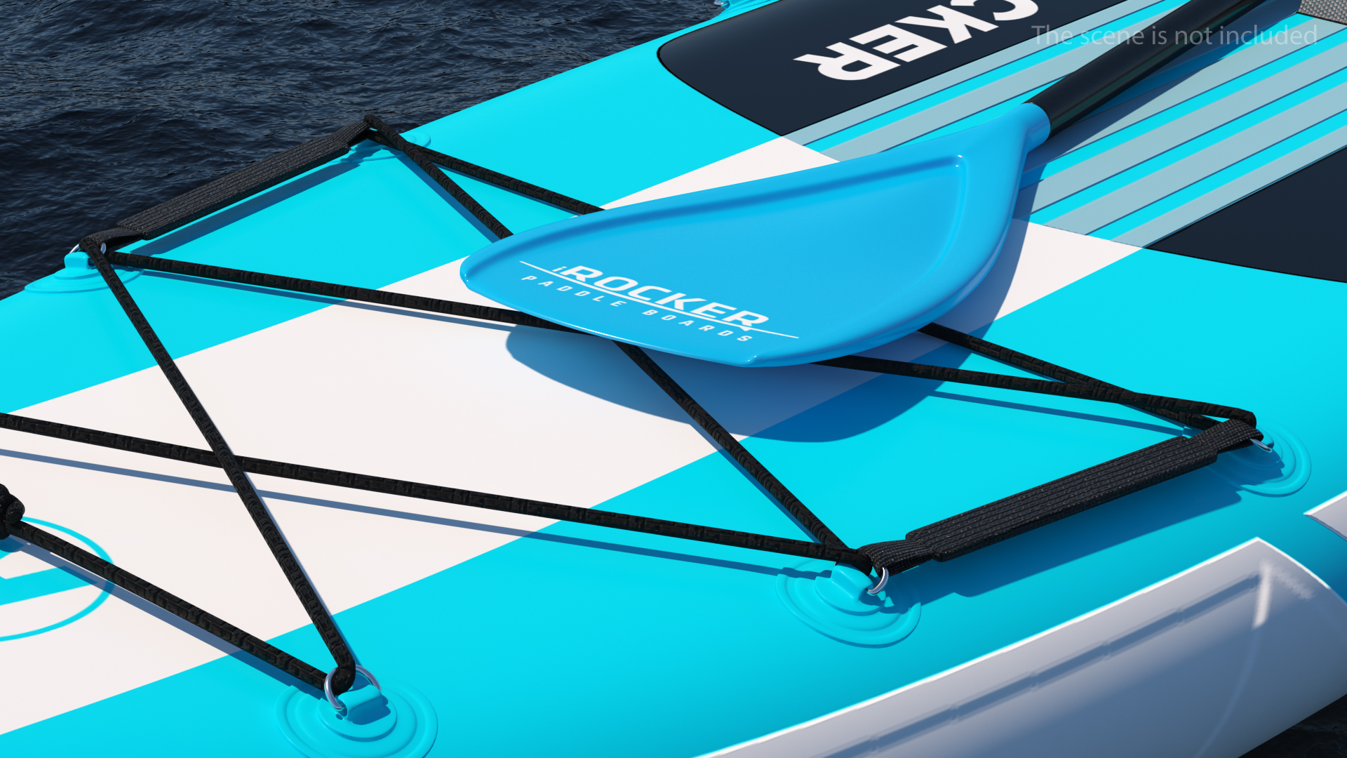 3D iROCKER Cruiser Inflatable Stand Up Paddle Board model