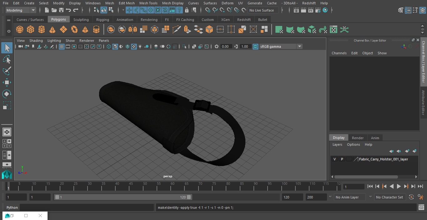 3D model Fabric Carry Holster