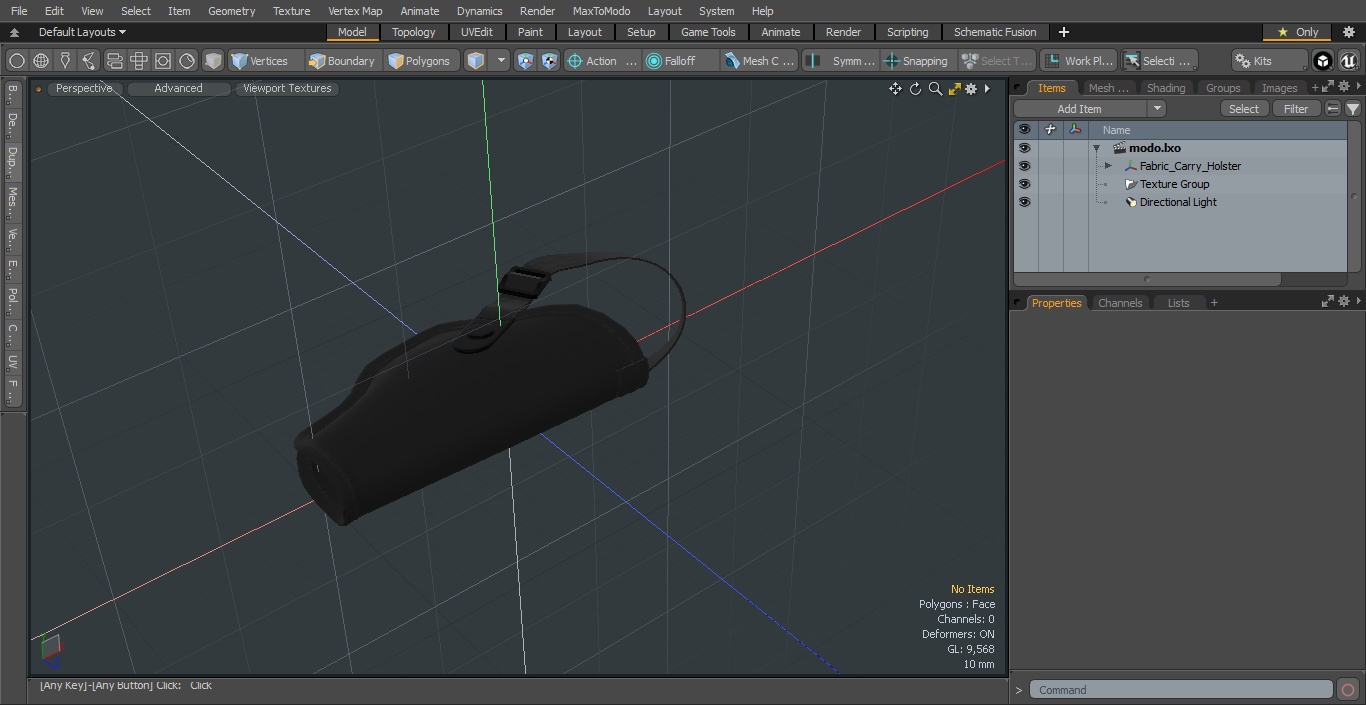 3D model Fabric Carry Holster