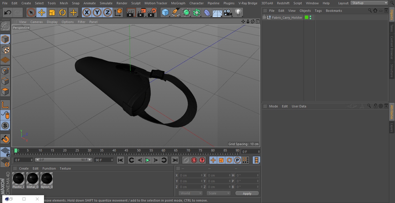 3D model Fabric Carry Holster