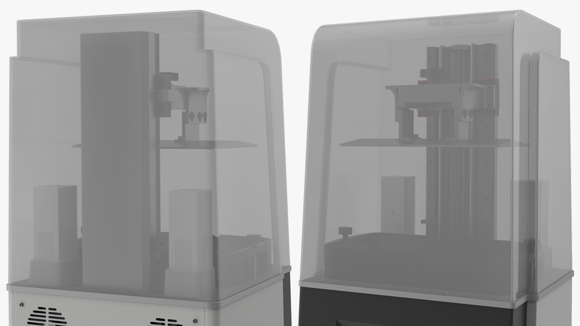 3D 3D Printer with Plastic Case model