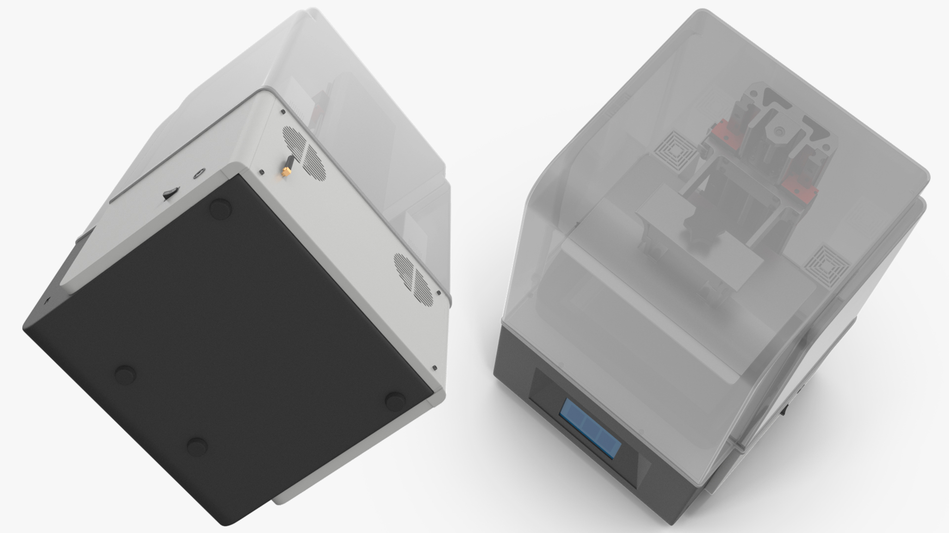 3D 3D Printer with Plastic Case model
