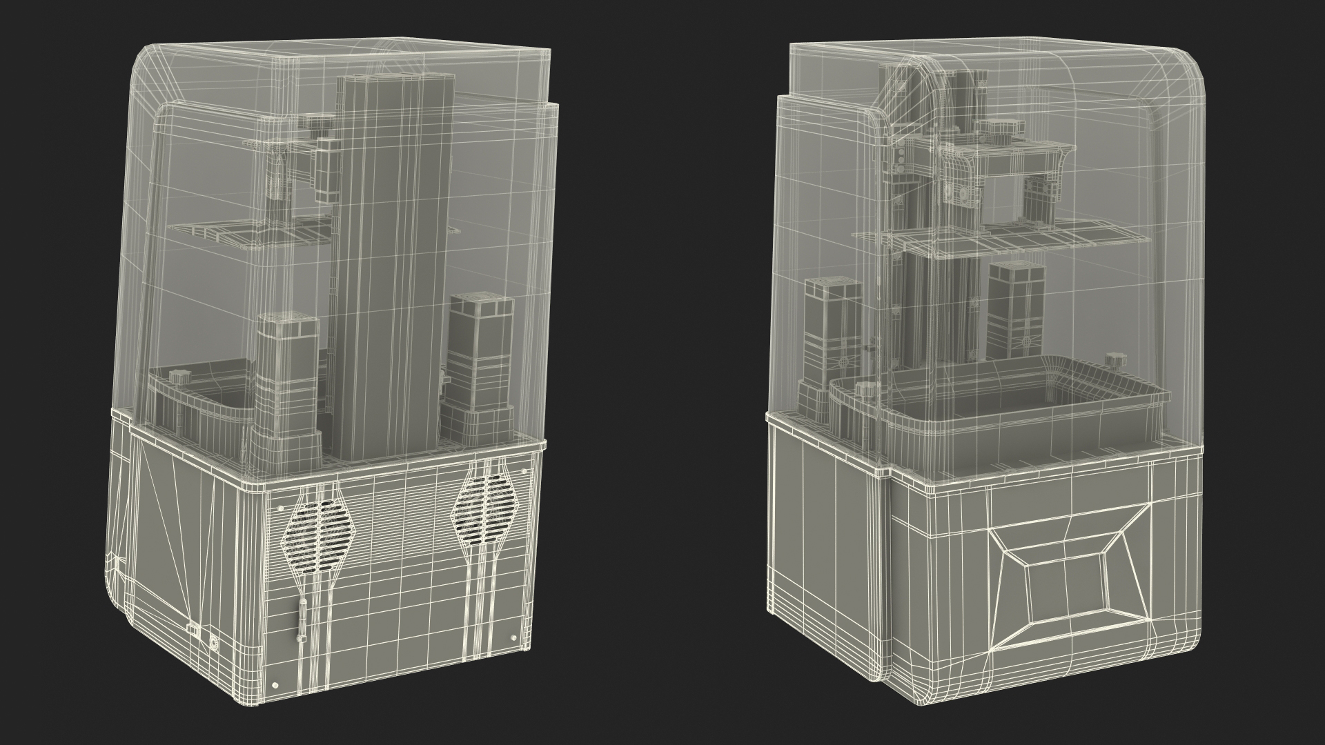 3D 3D Printer with Plastic Case model