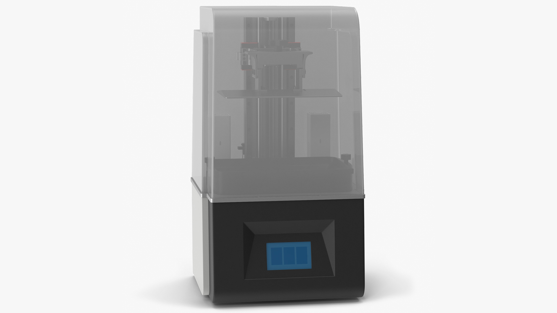 3D 3D Printer with Plastic Case model