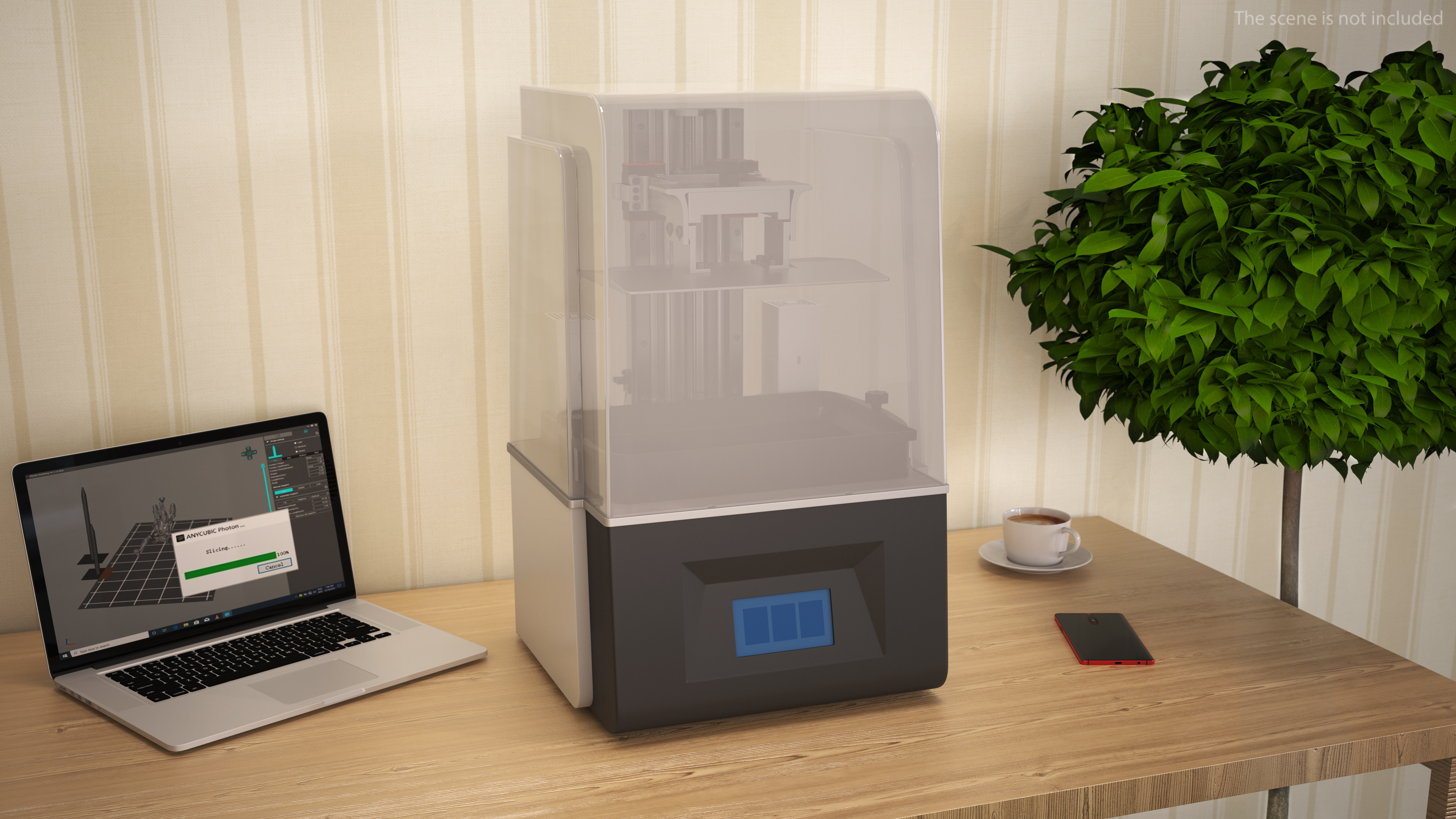 3D 3D Printer with Plastic Case model