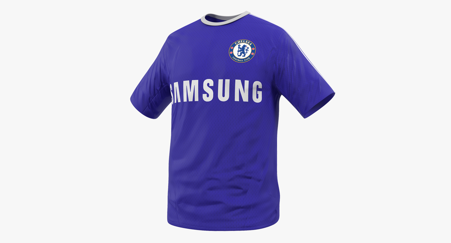 Soccer T Shirt Chelsea 2 3D model