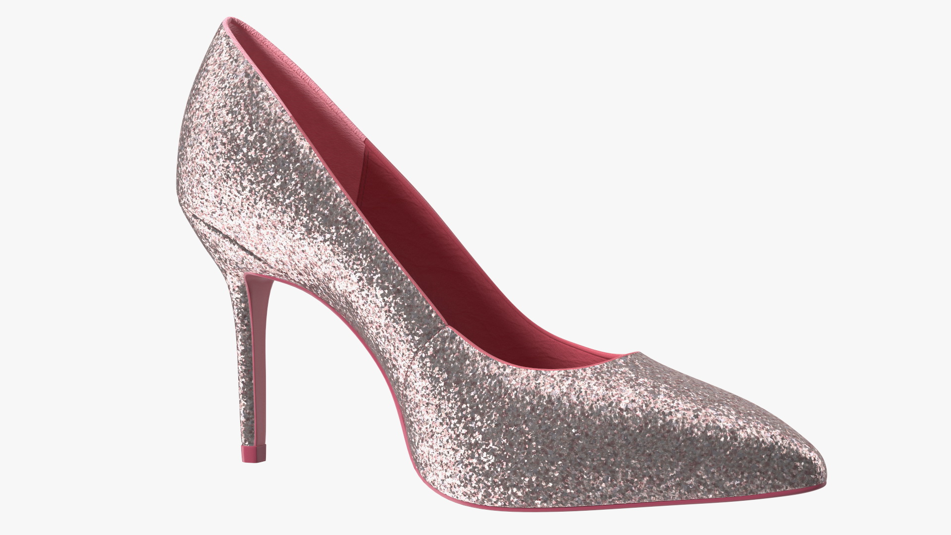 3D Glitter Shoes model