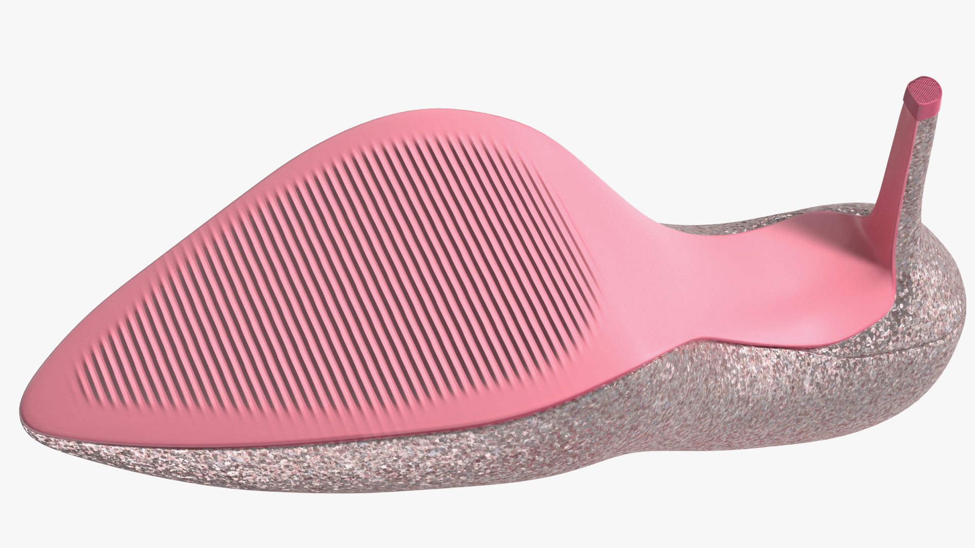 3D Glitter Shoes model