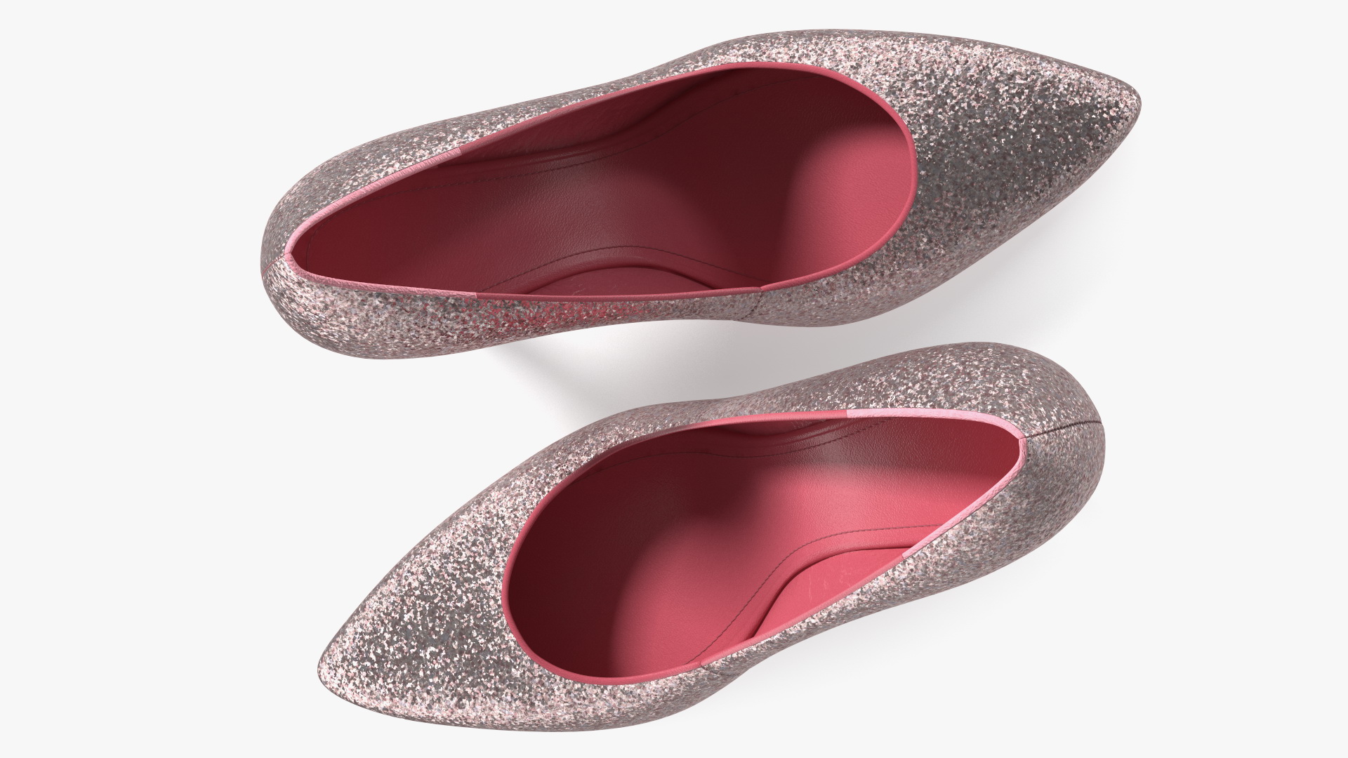 3D Glitter Shoes model
