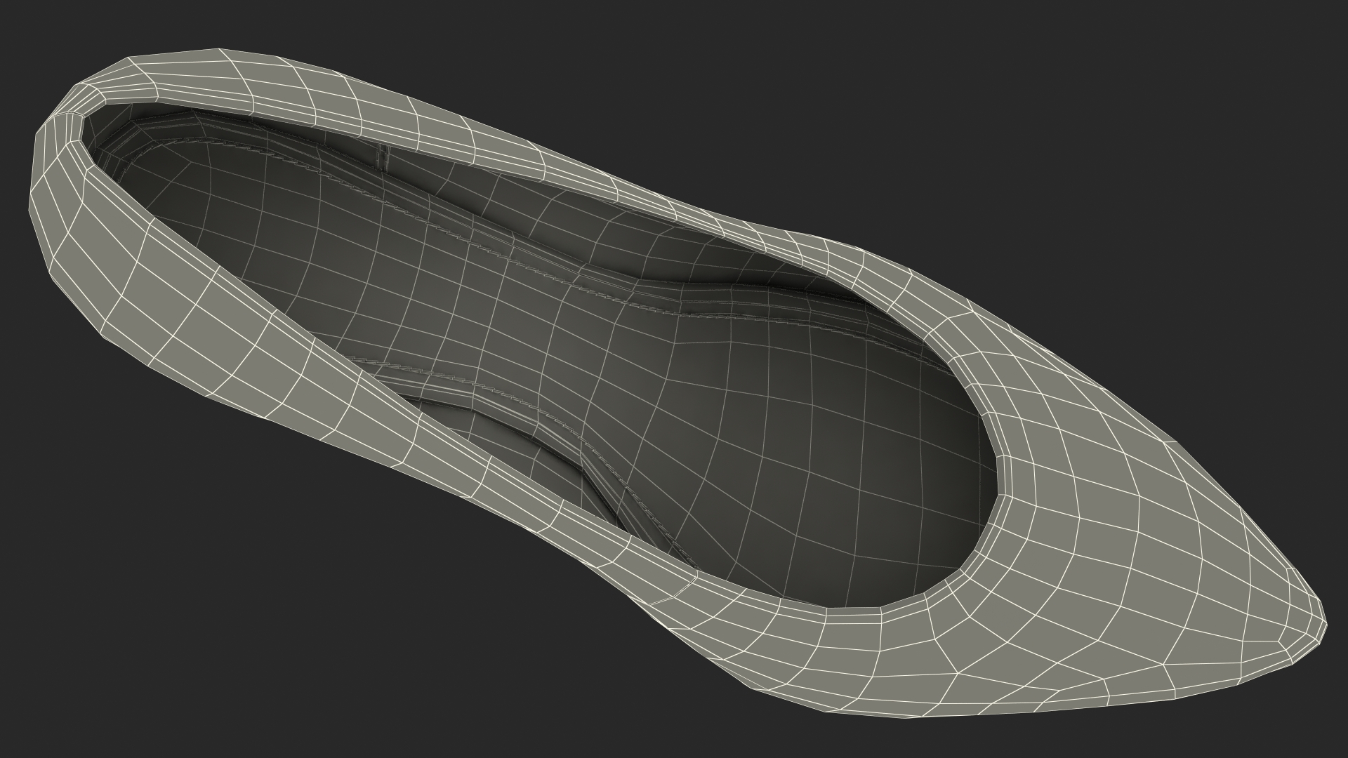 3D Glitter Shoes model