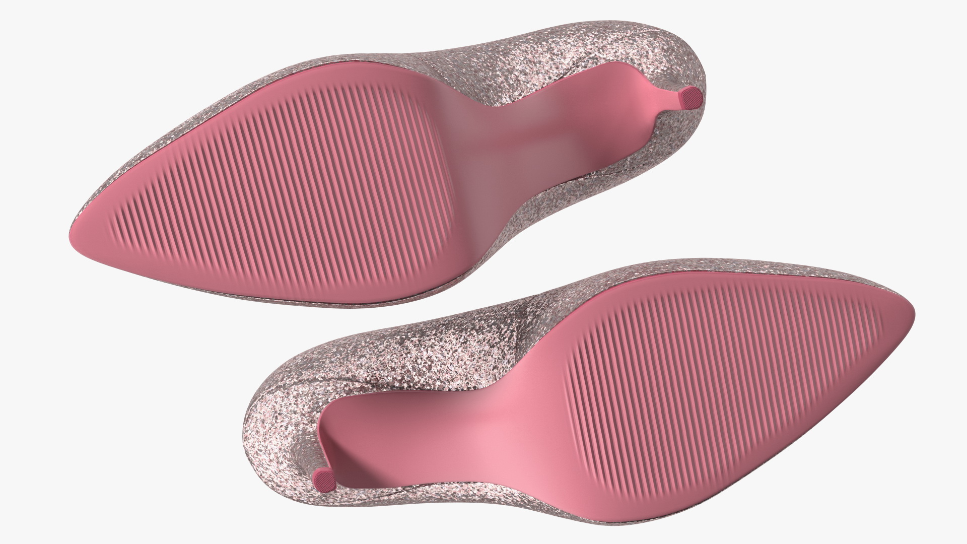 3D Glitter Shoes model