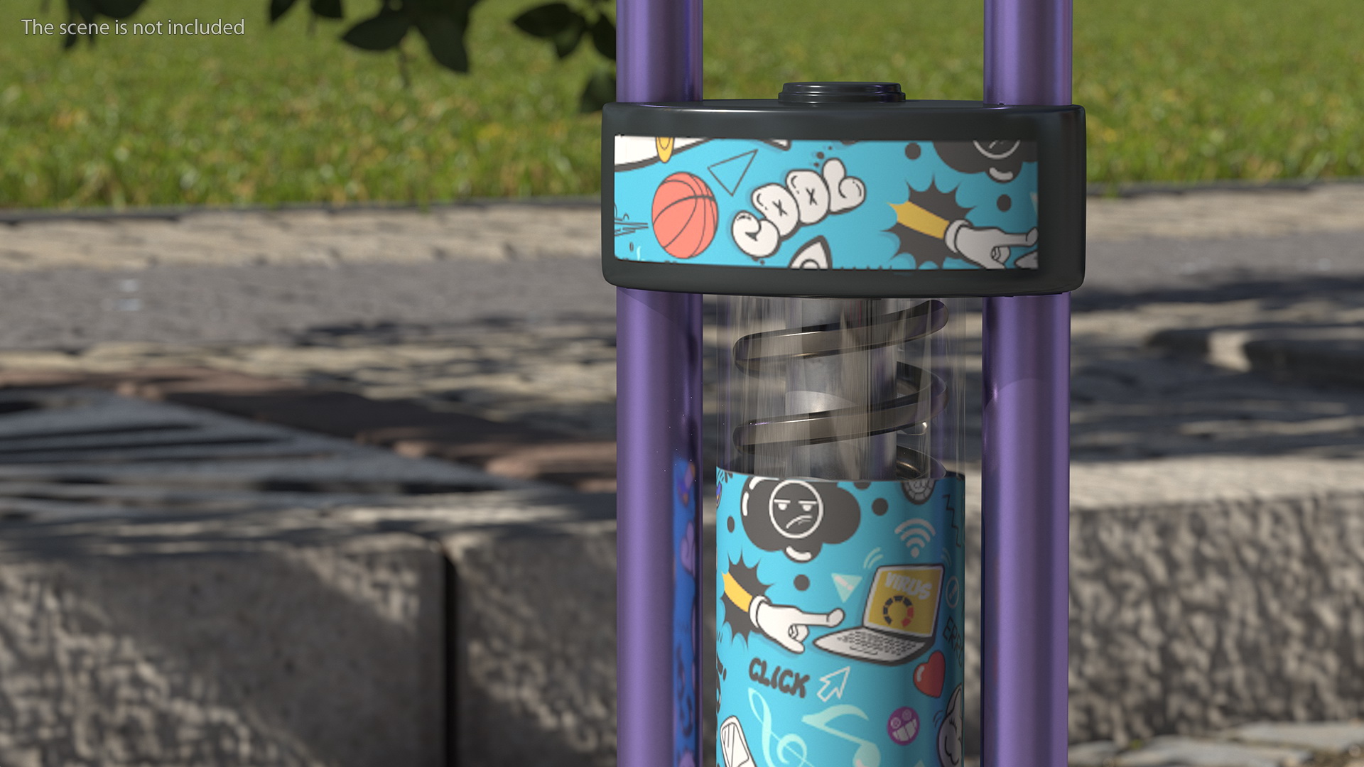 Pogo Stick Spring Powered for Kids 3D model