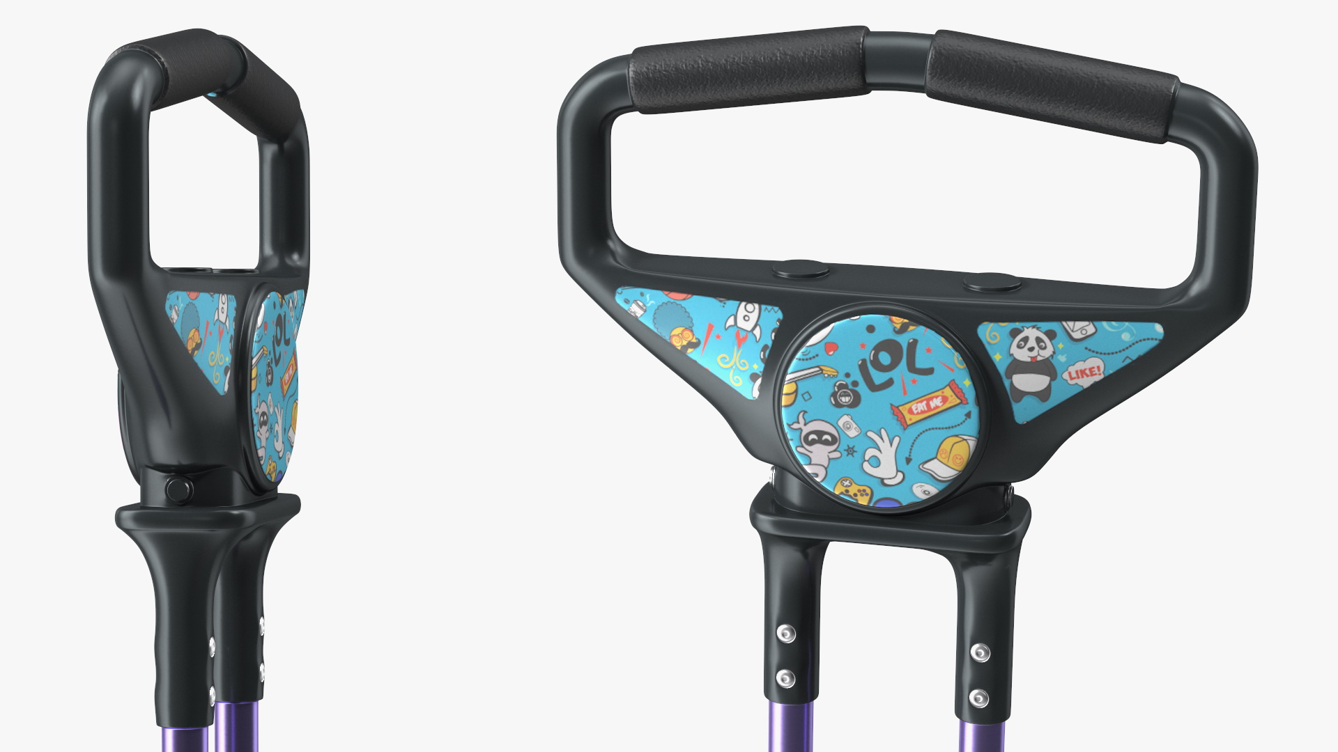 Pogo Stick Spring Powered for Kids 3D model