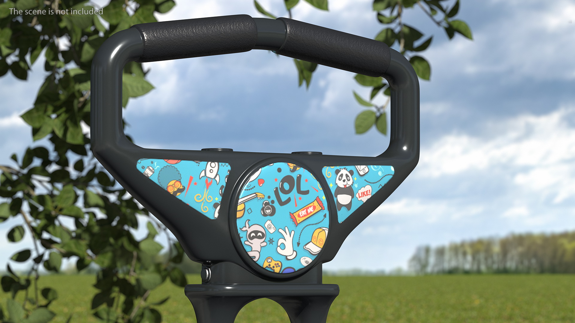 Pogo Stick Spring Powered for Kids 3D model