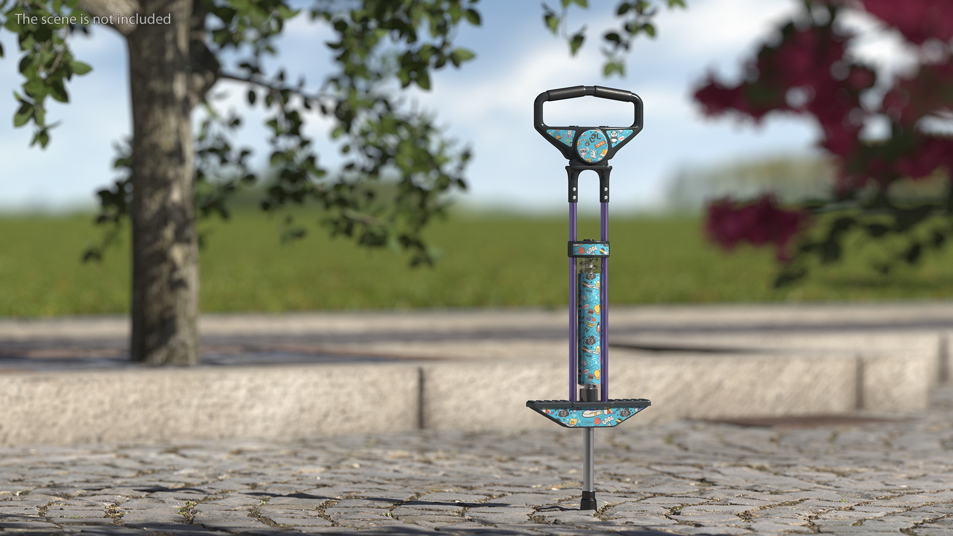 Pogo Stick Spring Powered for Kids 3D model