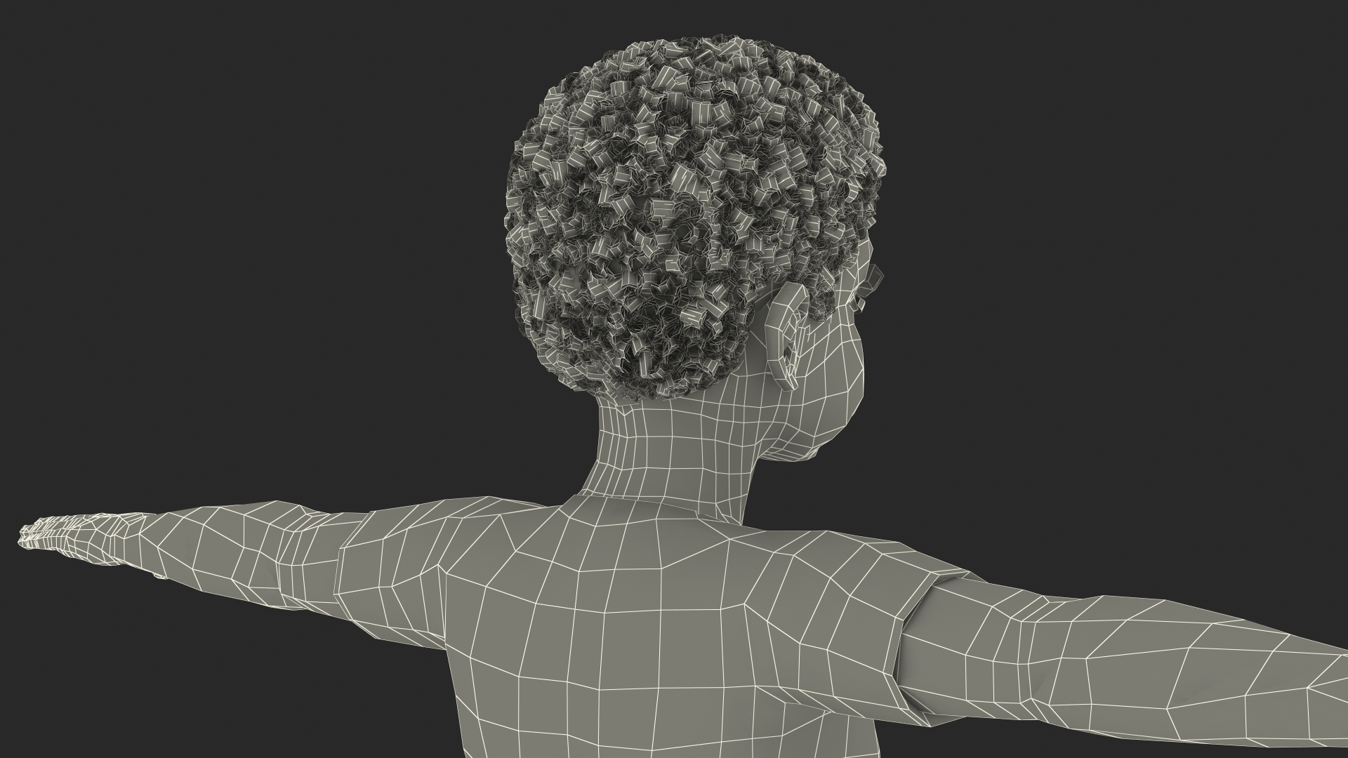 Black Child Boy Home Style Rigged for Cinema 4D 3D