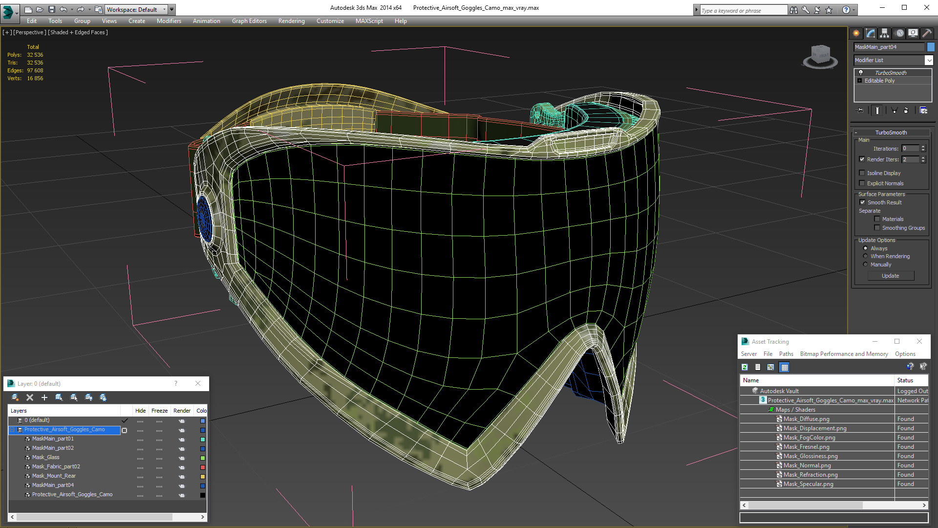 3D Protective Airsoft Goggles Camo