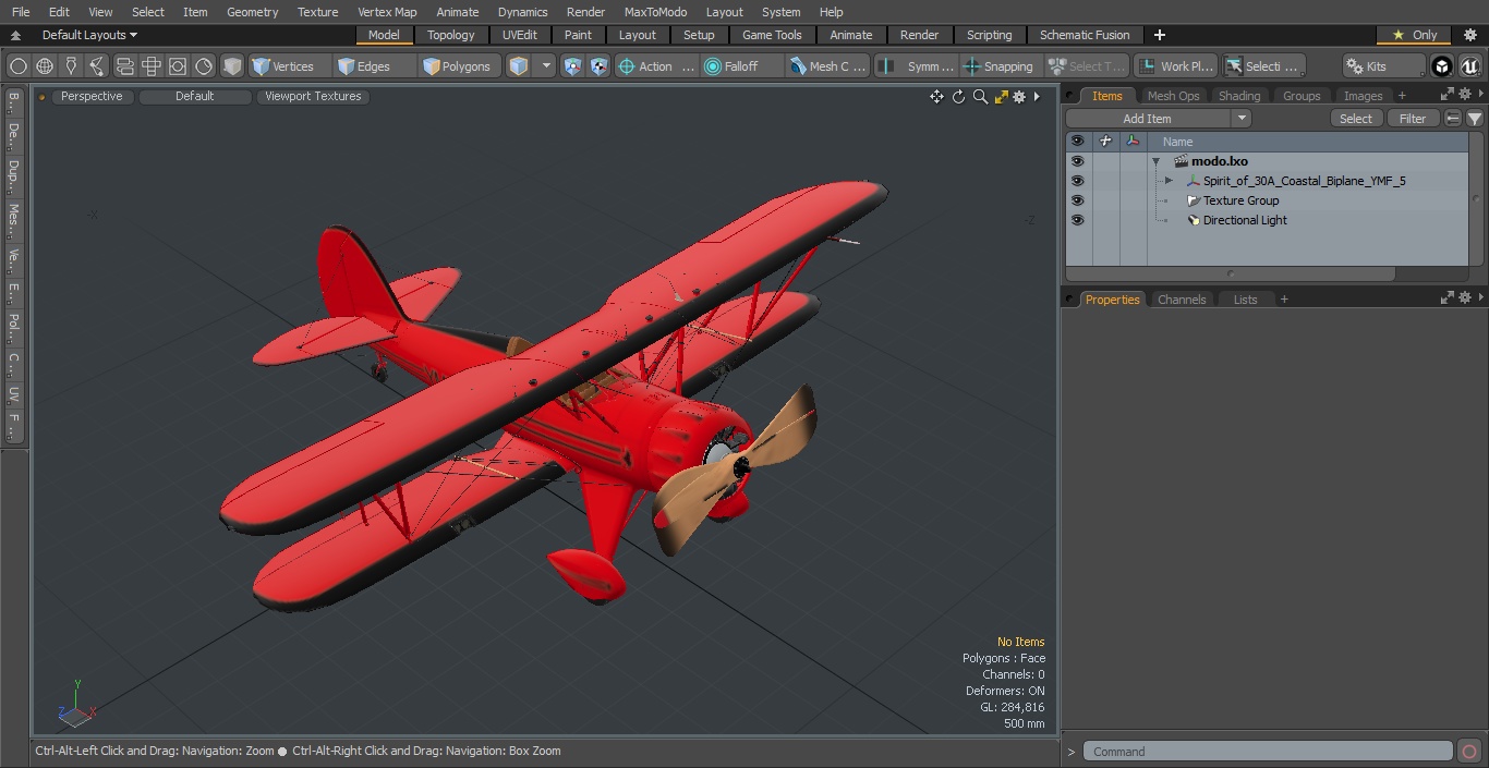 3D model Spirit of 30A Coastal Biplane YMF-5