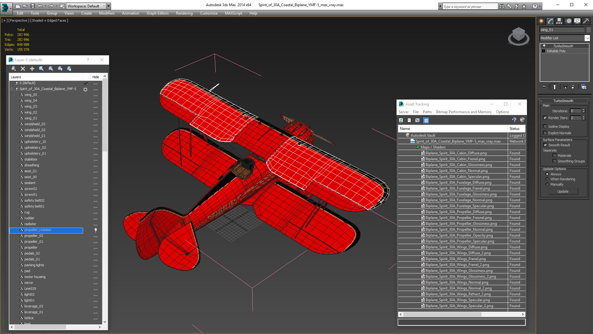 3D model Spirit of 30A Coastal Biplane YMF-5