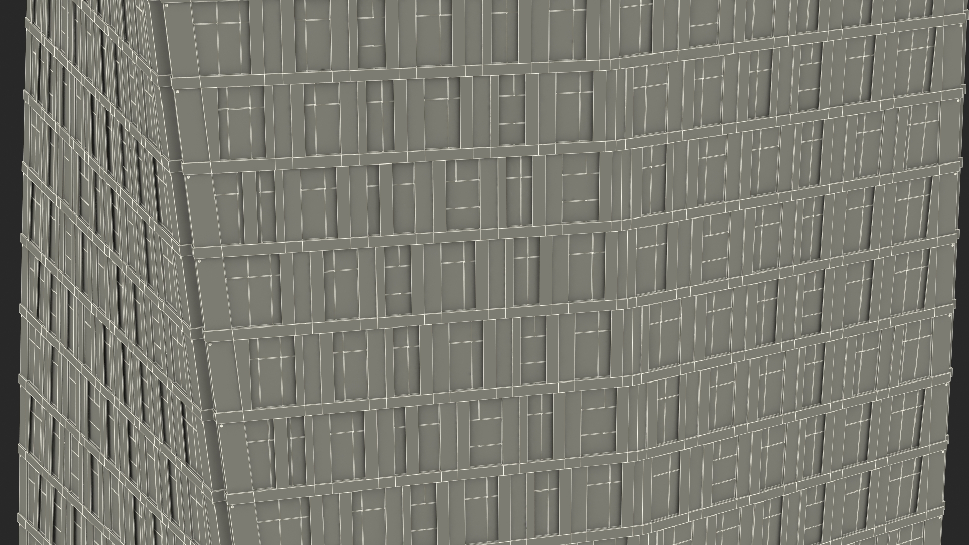 3D Cayan Tower Skyscraper Night Glow model