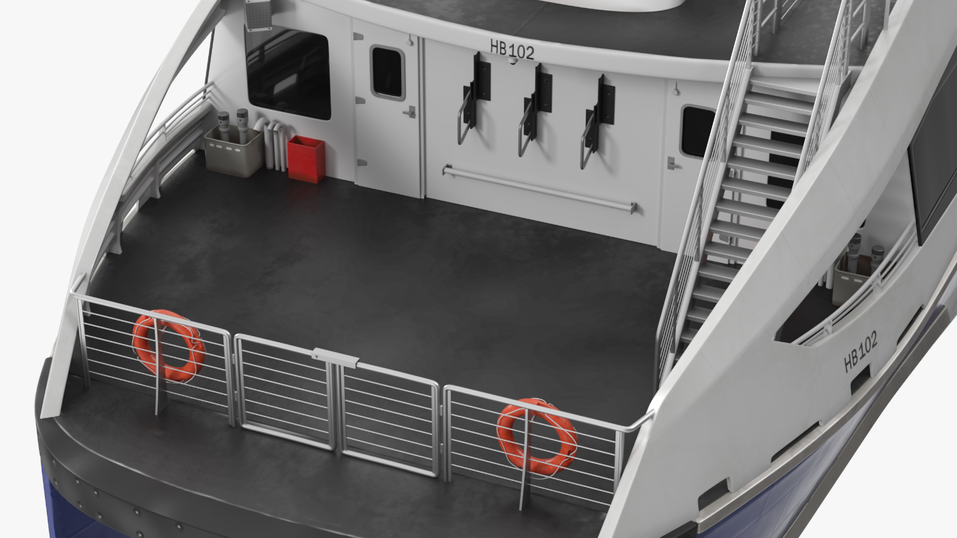 NYC Passenger Ferry Boat 3D model