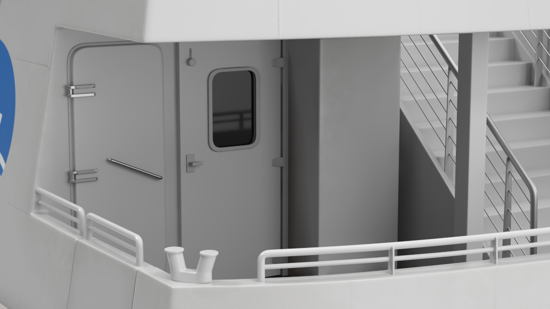 NYC Passenger Ferry Boat 3D model