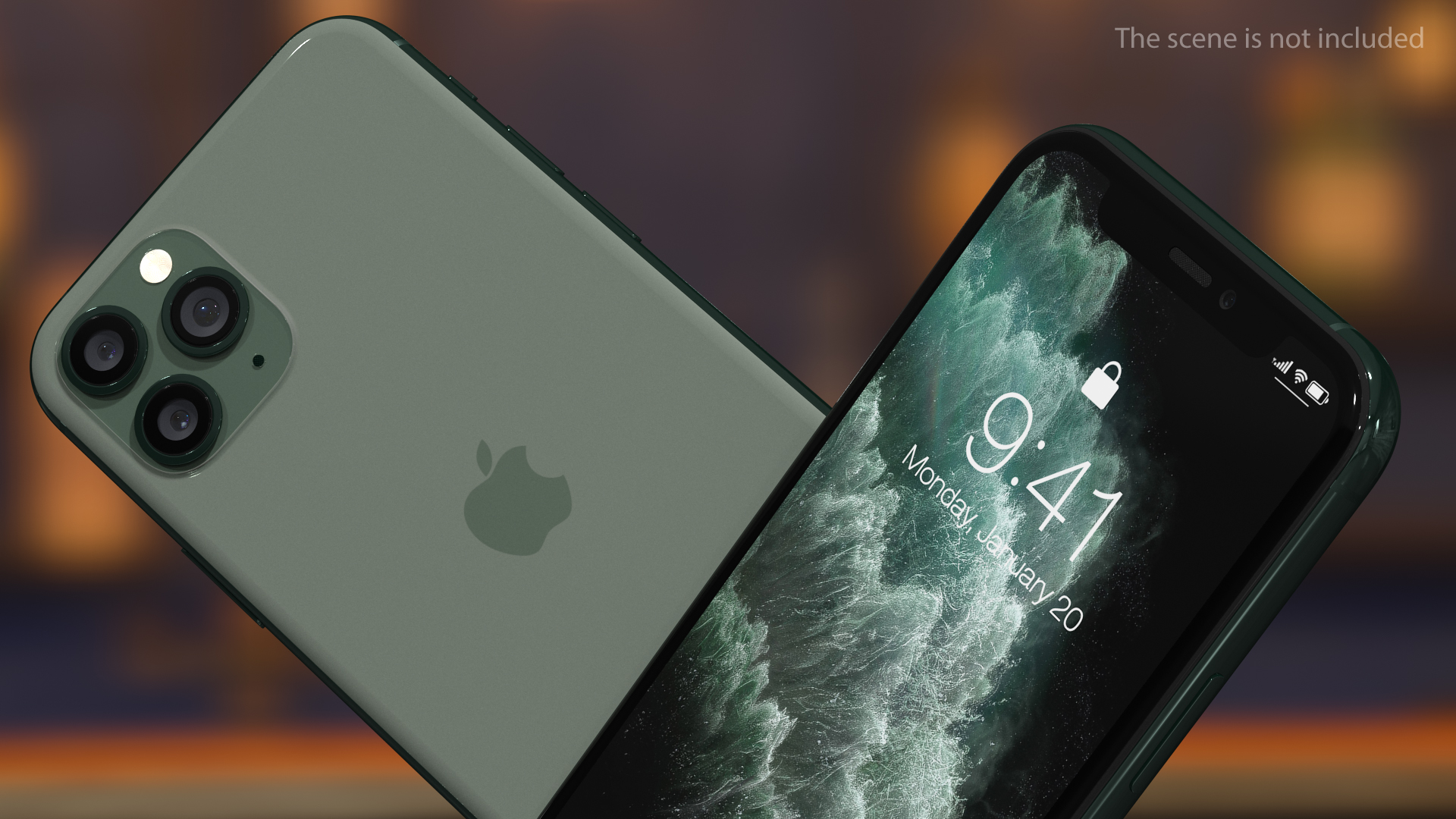 Apple iPhone 11 Pro Midnight Green 3D model