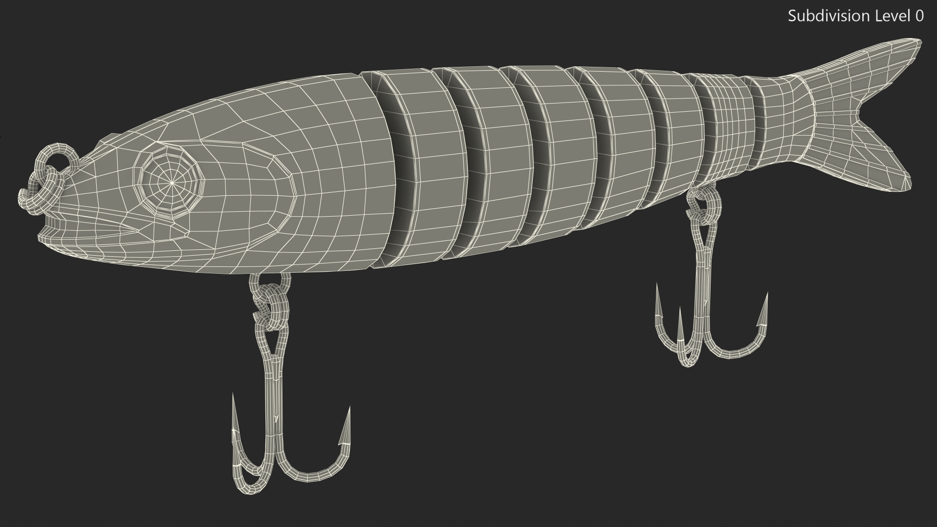 3D Slow Sinking Bionic Swimming Lure model
