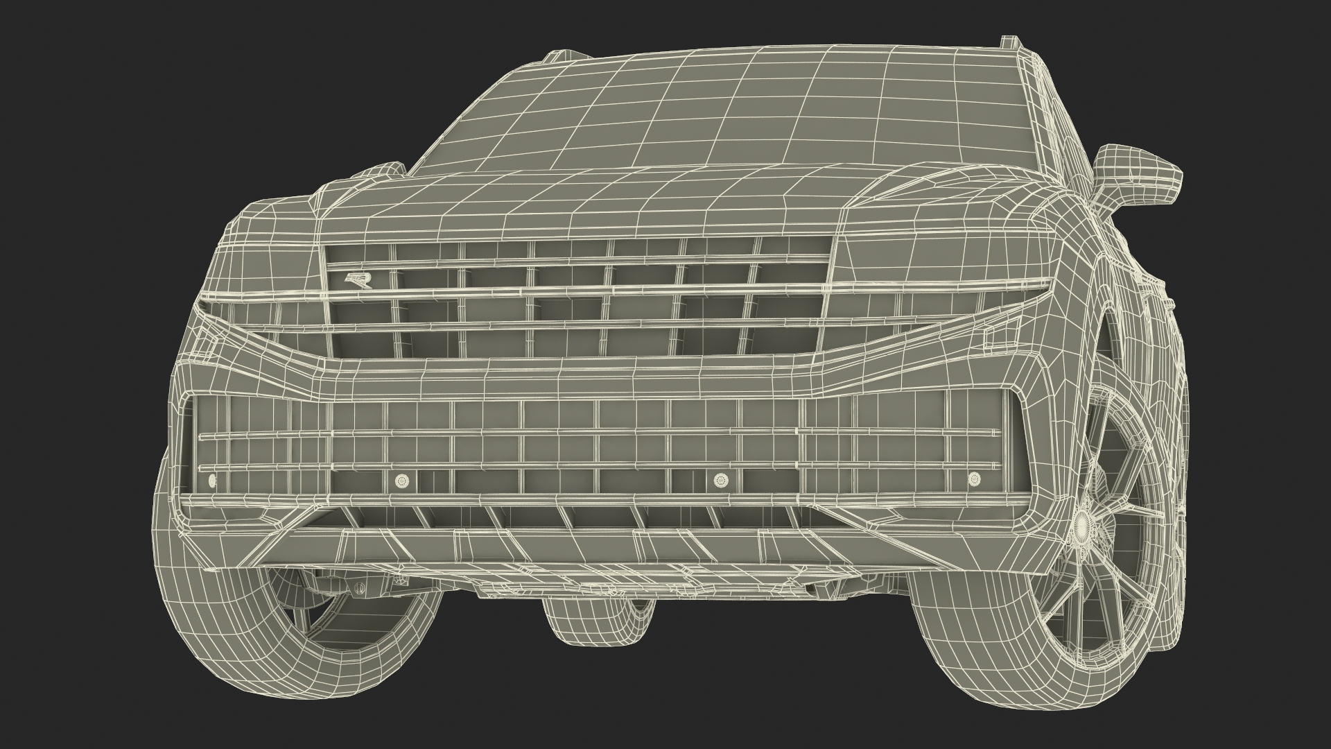 3D Hybrid Electric SUV Black Rigged for Cinema 4D