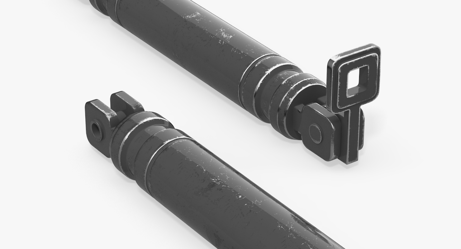 3D model Sci Fi Painted Hydraulic Cylinder 5