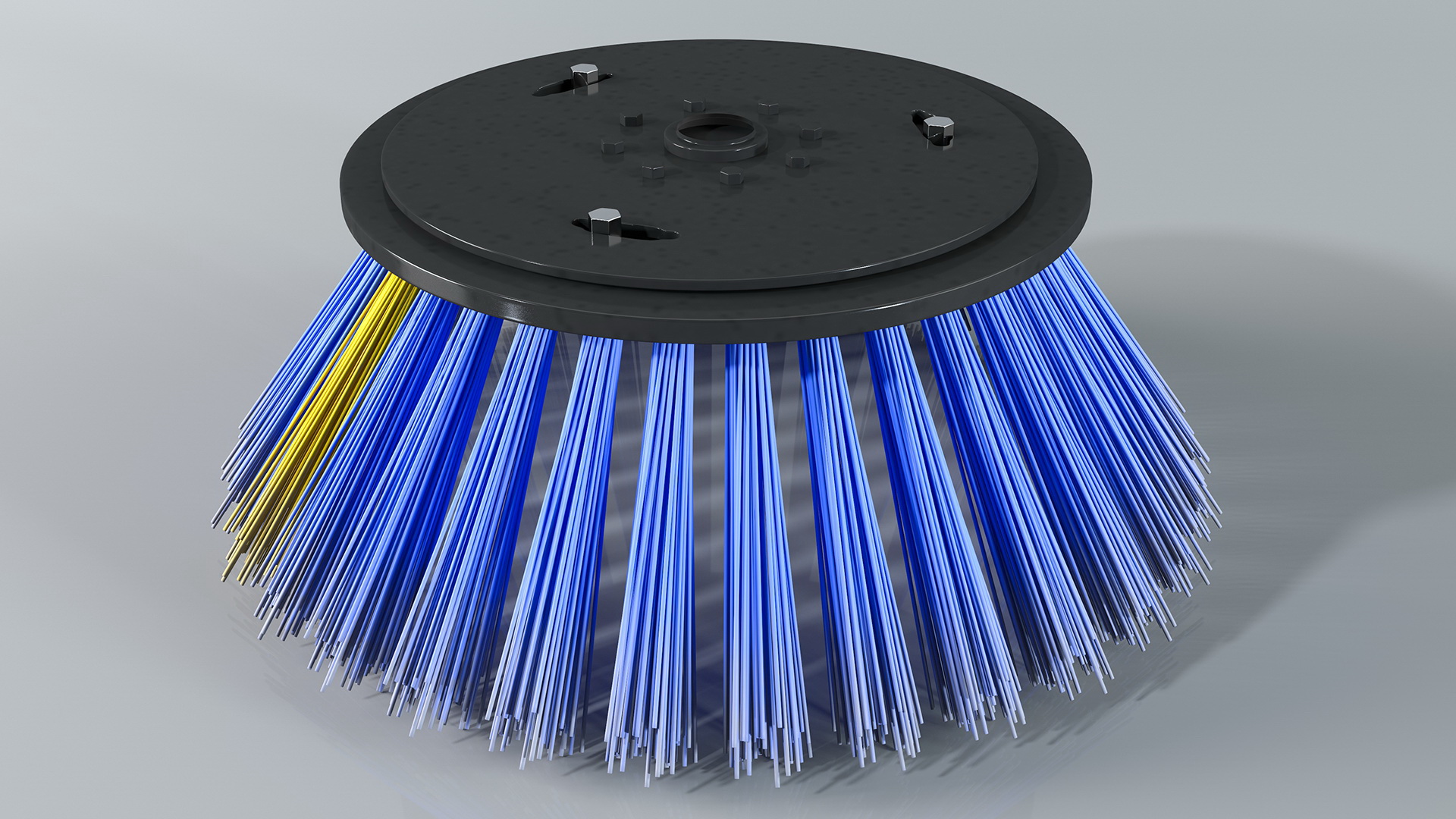 3D model Road Sweeper Brushes Mechanism