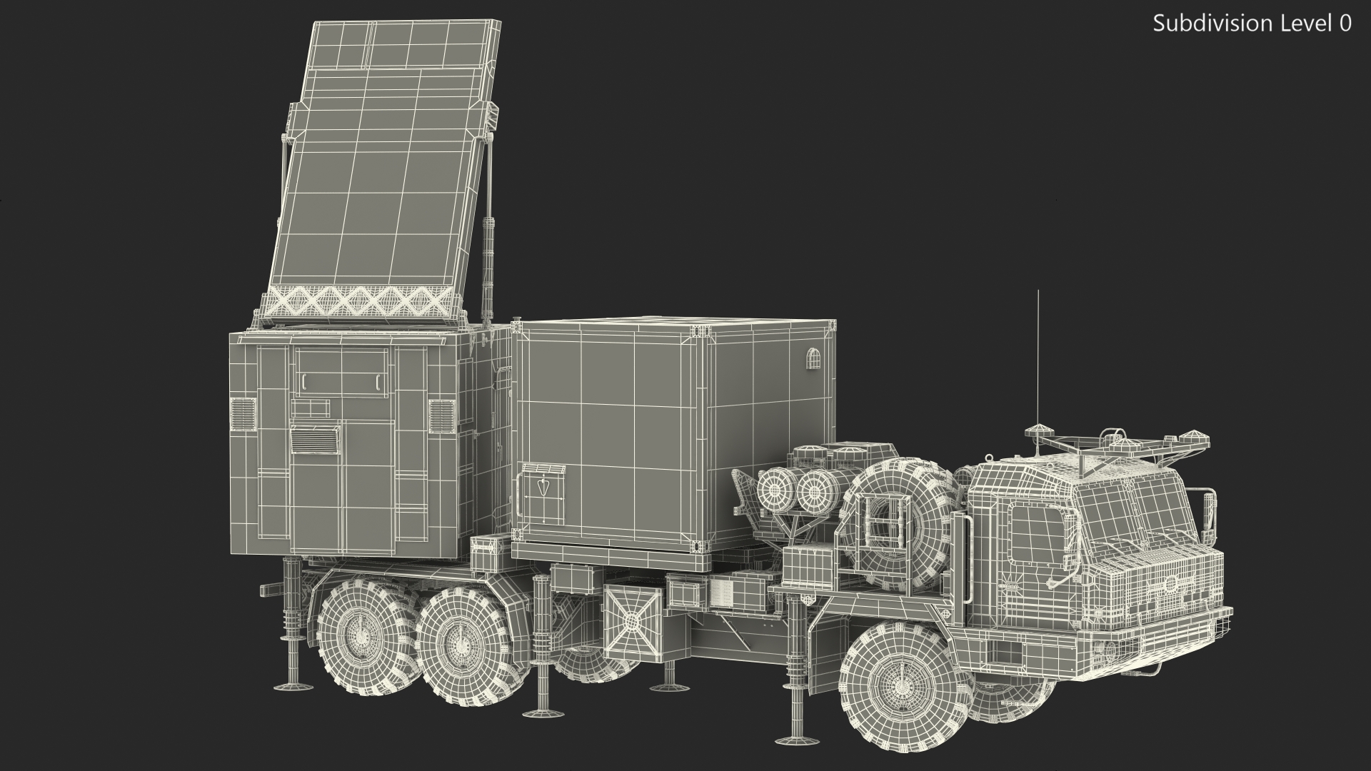 3D Mobile Tracking Radar Vityaz 50R6 model