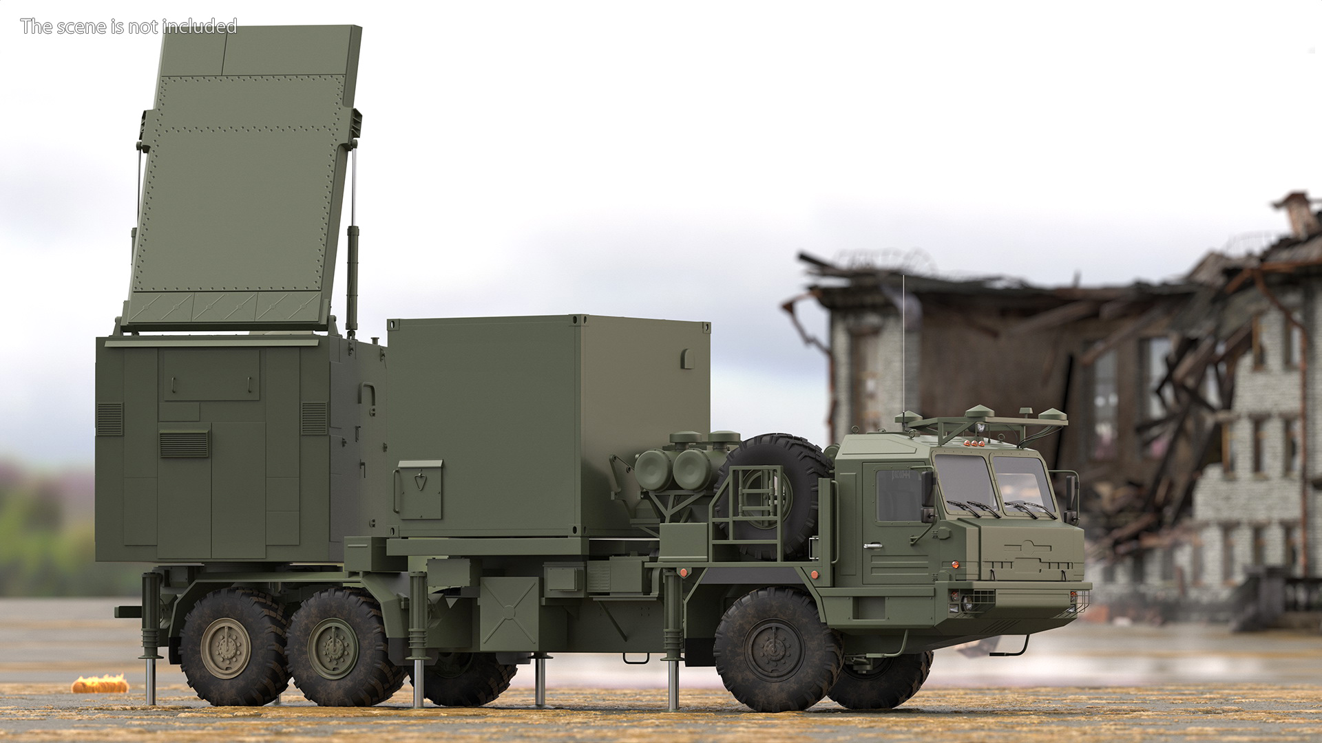3D Mobile Tracking Radar Vityaz 50R6 model